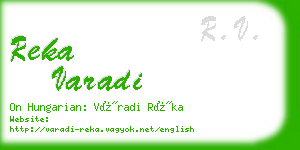 reka varadi business card